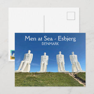 Men At Sea Denmark Postcard! Postcard