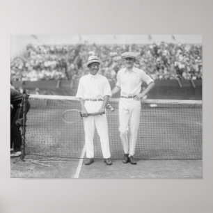 Men at Tennis Tournament at Washington DC Poster