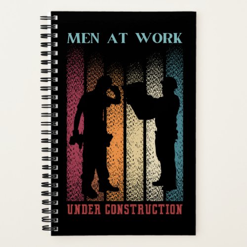 Men at work retro Notebook