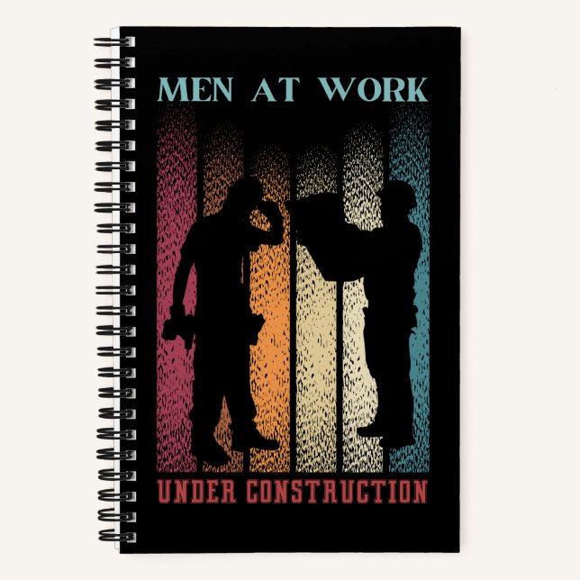 Men at work retro Notebook (Front)