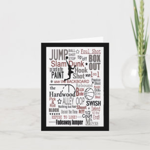 Men Basketball Player - Basketball Jump Ball Shot Card