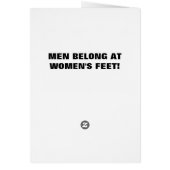MEN BELONG AT WOMEN'S FEET (Back)