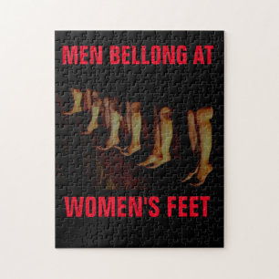 MEN BELONG AT WOMEN'S FEET JIGSAW PUZZLE