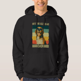 Men Best Beagle Dad Father Dog Hoodie