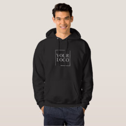 Men Black Graphic Hoodies Sweatshirt ADD YOUR LOGO