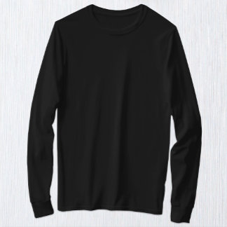 Men Black Long Sleeve T-Shirt / Customize