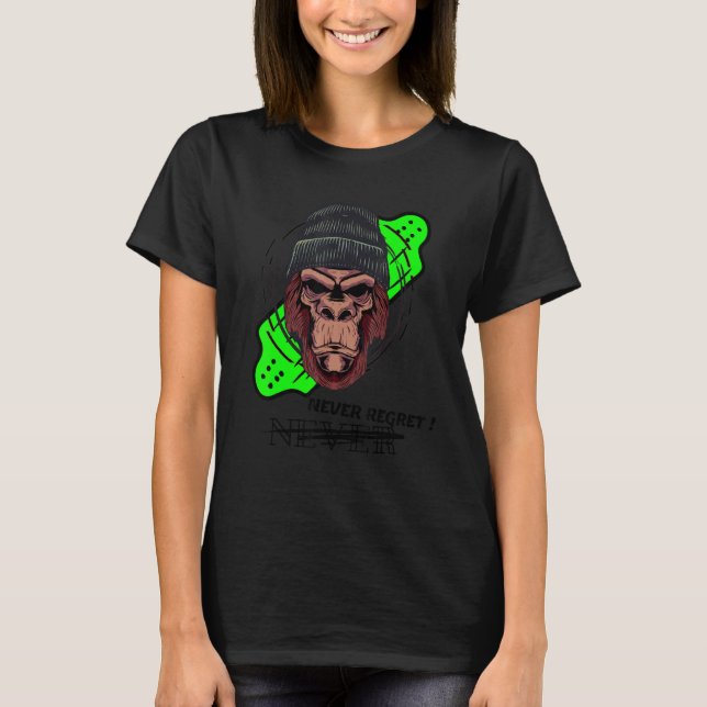Men Boys Hipster Skater Skate Hip Hop Skateboard P T-Shirt (Front)