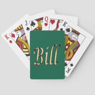 Men Called Bill, Poker Cards