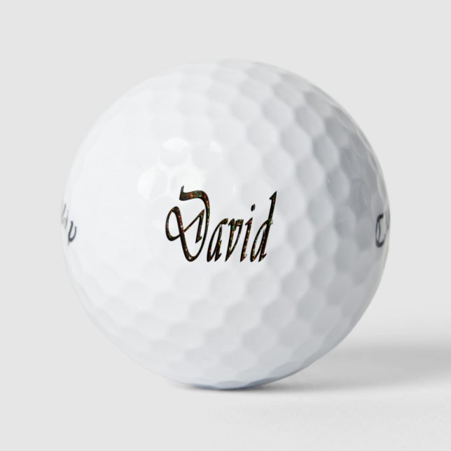 Men Called David, Golf Balls (Front)