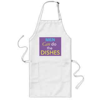 Men can do the dishes long apron