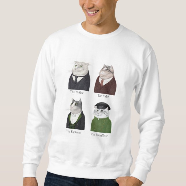 MEN CATS Men's Basic Sweatshirt (Front)