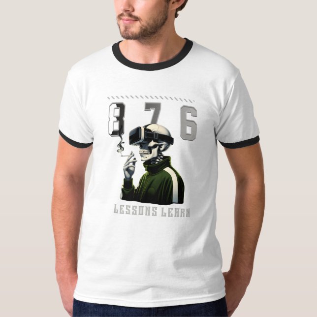 Men Champion Gorilla Lessons Learn T-Shirt (Front)