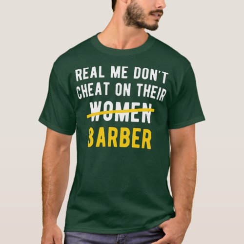 Men Cheat Barber Barbershop Haircut T_Shirt