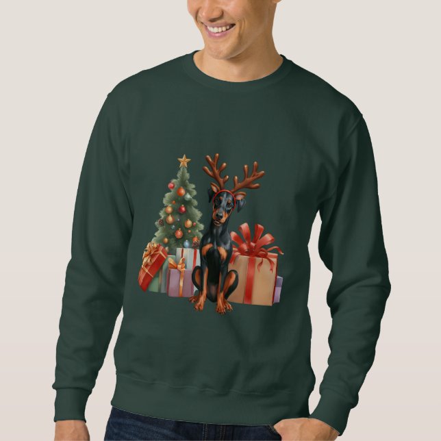 Men Christmas 'Man's Best Friend' Sweatshirt (Front)