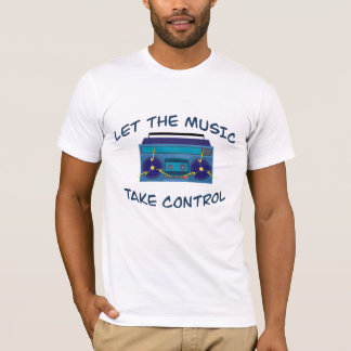 Men Cool T-shirt - Let the music take control
