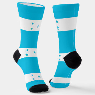 Men crew socks with flag of Honduras