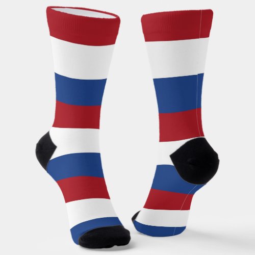 Men crew socks with flag of Netherlands