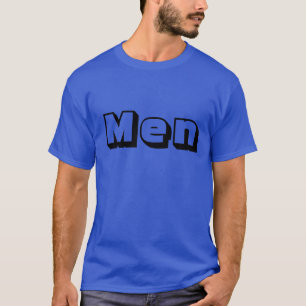 Men Custom Text Deep Royal Color Handsome Charming T-Shirt
