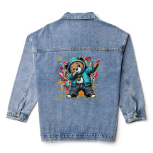 MEN DABBING FUTURE LESSONS LEARN DENIM JACKET