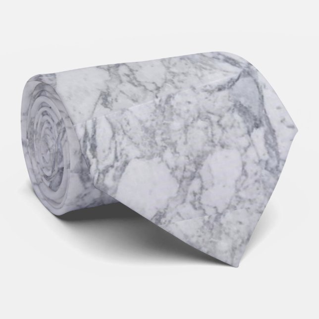 Men Designer Marble Neck Tie (Rolled)