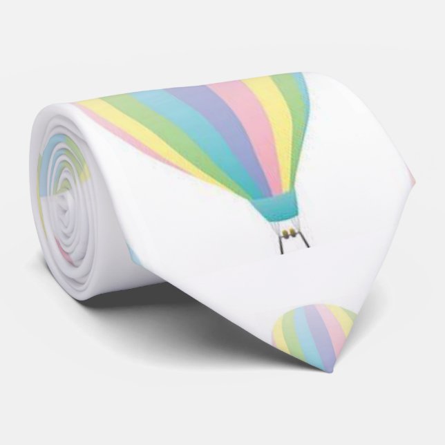 Men Designer Parachutes Neck Tie (Rolled)