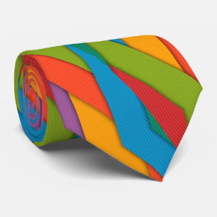 Men Designer Ties Happy Colorful