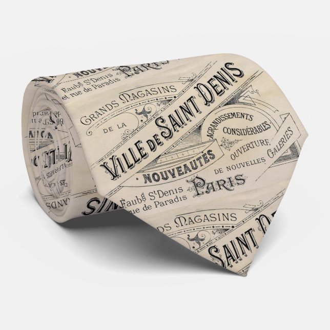 Men Designer Ties Paris France  (Rolled)