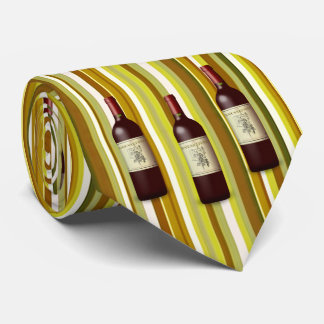 Men Designer Ties Wine Stripe