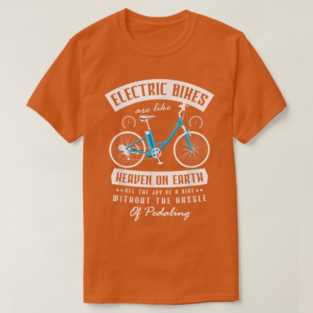 Men ebike women bicycle Mountainbike ebiker for a  T-Shirt (Design Front)