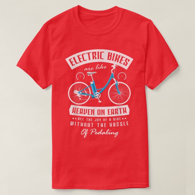 Men ebike women bicycle Mountainbike ebiker for a  T-Shirt (Design Front)