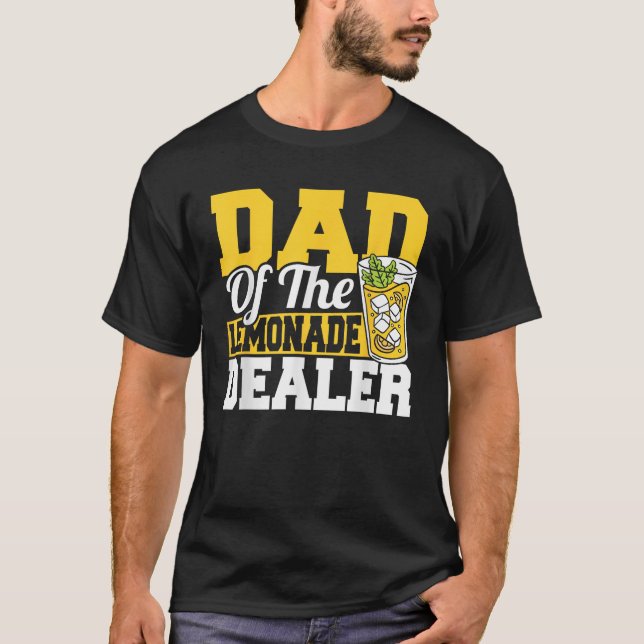 Men Father Lemon Juice Dad Of The Lemonade Stand D T-Shirt (Front)