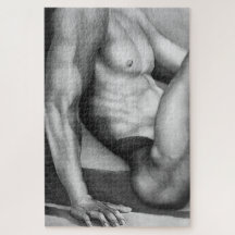 Men Fine Art Drawing of Male-nude Cool Chic