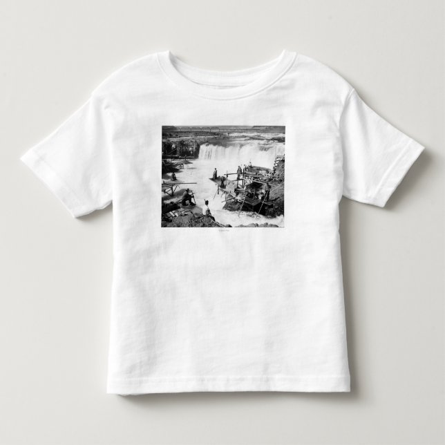 Men fishing at Celilo Falls Photograph Toddler T-shirt (Front)