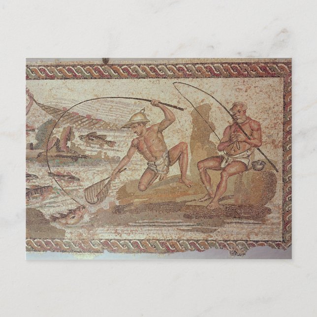 Men fishing on the Nile Postcard (Front)