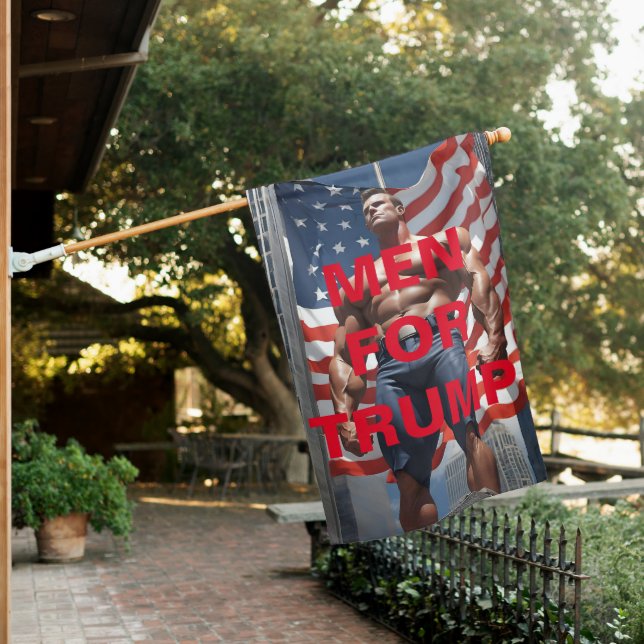 MEN FOR TRUMP HOUSE FLAG (In SItu)