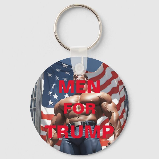 MEN FOR TRUMP KEYCHAIN (Front)