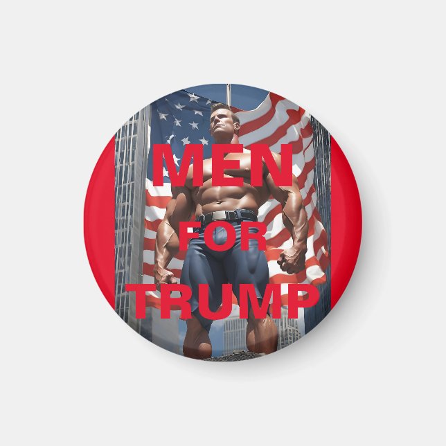 MEN FOR TRUMP MAGNET (Front)