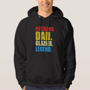 Men Hardworking Glazier Fathers Day Glass Fitter W Hoodie