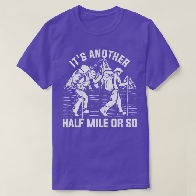 Men Hike Outdoor Nature Hiker Funny Hiking T-Shirt (Design Front)