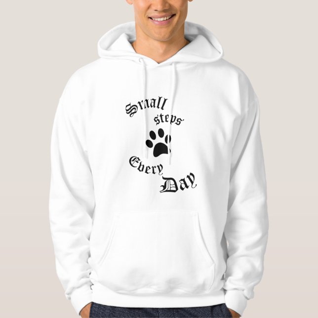 Men Hoodie | Small Steps Every Day (Front)