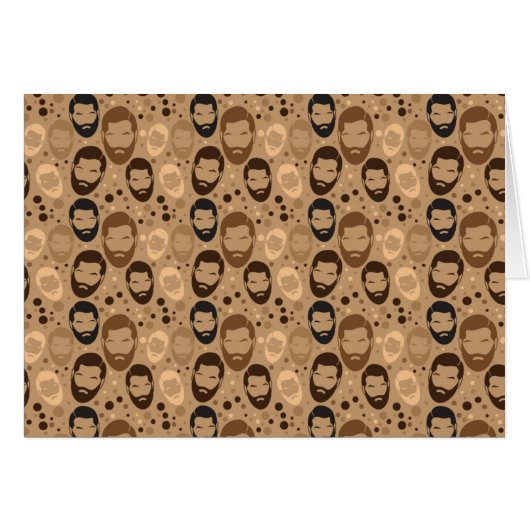 Men in Beards pattern (Front Horizontal)