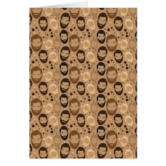 Men in Beards pattern Cards (Front)
