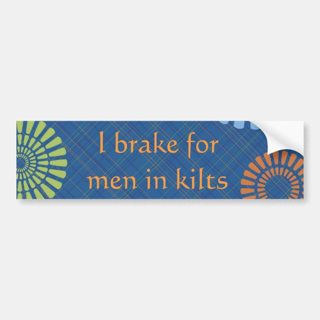 Men in Kilts Bumper Sticker (Front)