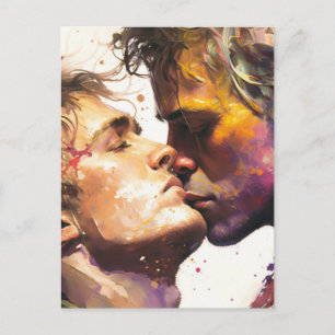Men in Love Postcard