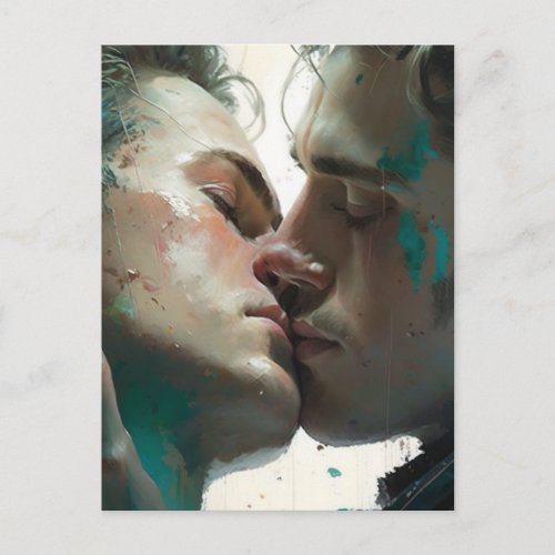 Men in Love Postcard