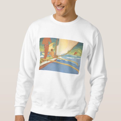 Men in Outrigger Canoe _ Sweatshirt
