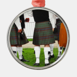 Men In Skirts Metal Ornament