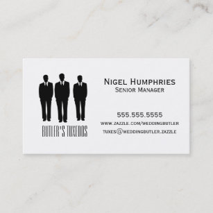 Men In Suits Retail Business Card