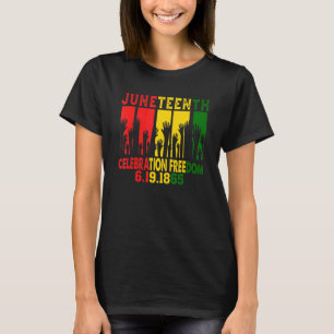 Men Juneteenth Celebration Freedom June 19 Indepen T-Shirt