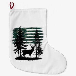 Men Kids Boys Hunting Shirt Deer Hunters Toddler C Large Christmas Stocking